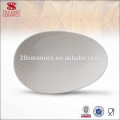 Bone Porzellan Keramik oval weißen Teller 10 Zoll von Haoxin